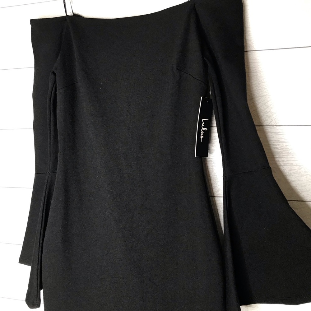 Lulus All She Wants Off-the-Shoulder Midi Dress S - Picture 4 of 7